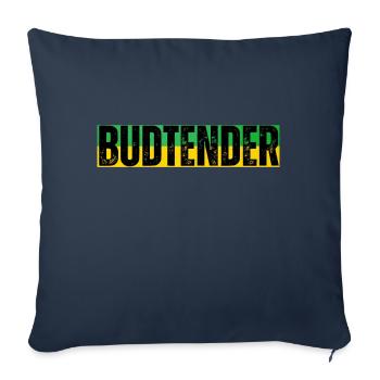 Budtender jamaïcain - Housse de coussin décorative 45 x 45 cm - bleu marine - Devant