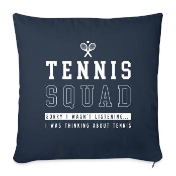 Tennis Squad Ball Sports Cardio Summer Sports - Sofa pillowcase 17,3'' x 17,3'' (45 x 45 cm) - navy - Front