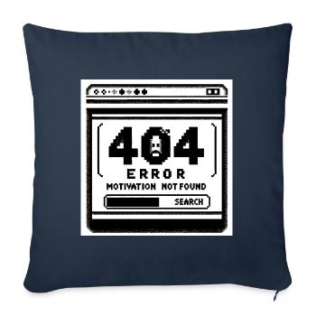 Erreur 404 - Housse de coussin décorative 45 x 45 cm - bleu marine - Devant