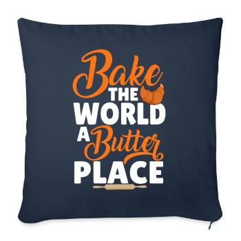 Bread Baking Bread Maker - Sofa pillowcase 17,3'' x 17,3'' (45 x 45 cm) - navy - Front