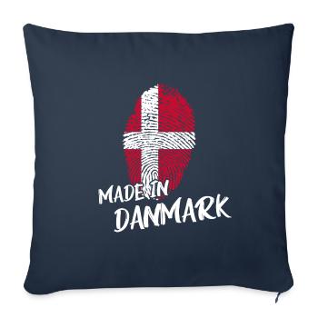 Denmark danmark DNA - Sofa pillowcase 17,3'' x 17,3'' (45 x 45 cm) - navy - Front
