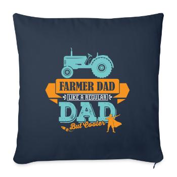 Landwirt Trekker Traktor Vater Papa coole - Sofakissenbezug 45 x 45 cm - Navy - Vorne