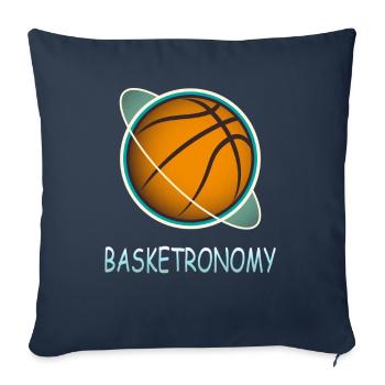 BASKETRONOMY Basketball Astronomy - Housse de coussin décorative 45 x 45 cm - bleu marine - Devant