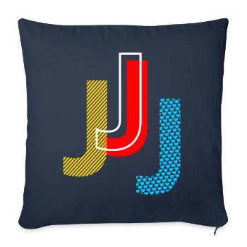j - Sofa pillowcase 17,3'' x 17,3'' (45 x 45 cm) - navy - Front
