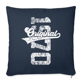 56TH BIRTHDAY ORIGINAL 1970 - Sofa pillowcase 17,3'' x 17,3'' (45 x 45 cm) - navy - Front