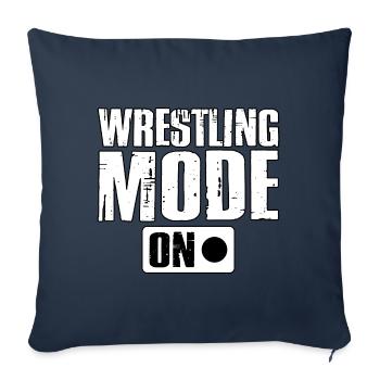 Mode Lutte activé - Housse de coussin décorative 45 x 45 cm - bleu marine - Devant
