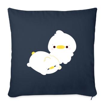 Duck Couple - Sofa pillowcase 17,3'' x 17,3'' (45 x 45 cm) - navy - Front