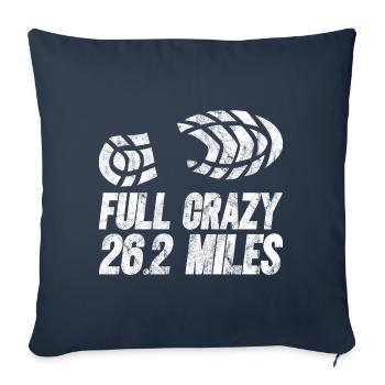 26.2 Meilen Marathon - Marathonläufer - Sofakissenbezug 45 x 45 cm - Navy - Vorne