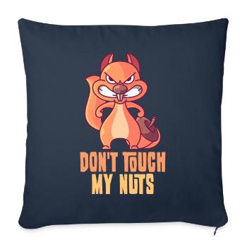Don't Touch My Nuts - Sofakissenbezug 45 x 45 cm - Navy - Vorne