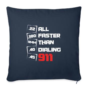 All Faster Than Dialing Artillery Rights Gunsmith - Sofa pillowcase 17,3'' x 17,3'' (45 x 45 cm) - navy - Front