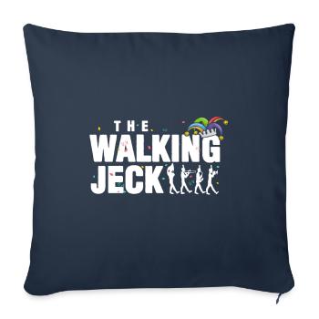 Carnaval, Fashin, La marche Jeck, Fête - Housse de coussin décorative 45 x 45 cm - bleu marine - Devant