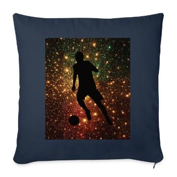 Soccer player soccer player soccer fan soccer player - Sofa pillowcase 17,3'' x 17,3'' (45 x 45 cm) - navy - Front