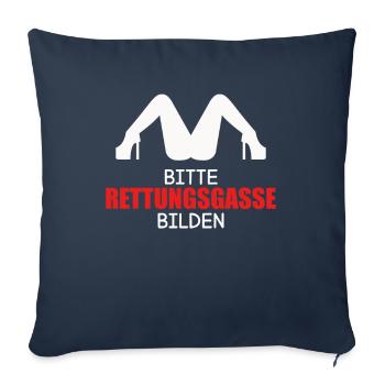 Männerurlaub Party Saufen Rettungsgasse Bilden - Sofakissenbezug 45 x 45 cm - Navy - Vorne