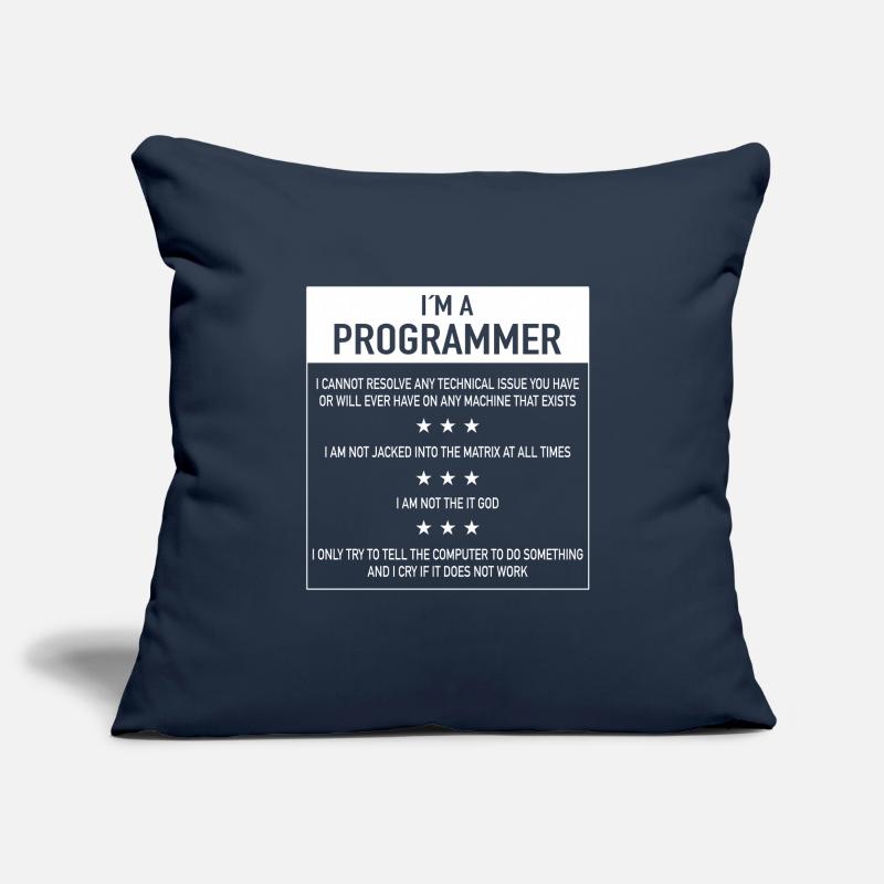 Je suis un devis de programmeur pour codeur Housse de coussin décorative 45 x 45 cm