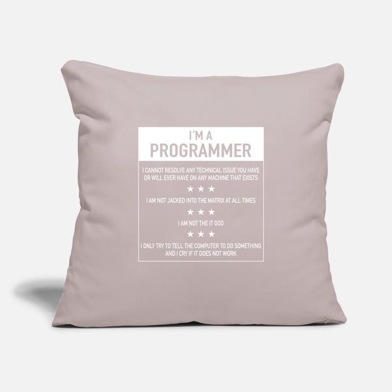 Ich bin ein Programmierer Zitat für Coder Sofakissenbezug 45 x 45 cm