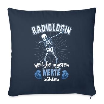 Radiologin Radiologie - Sofakissenbezug 45 x 45 cm - Navy - Vorne