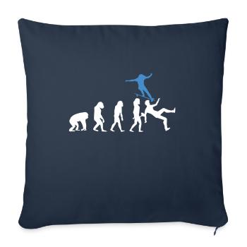 Skateboarder Evolution Skateboard Skateboarding - Sofa pillowcase 17,3'' x 17,3'' (45 x 45 cm) - navy - Front