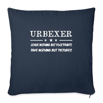 Urbexer Lost Place Urban Exploring Urbexing - Sofakissenbezug 45 x 45 cm - Navy - Vorne