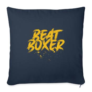 Beatboxer Microphone DJ Rap Hiphop Beatboxing Gift - Sofa pillowcase 17,3'' x 17,3'' (45 x 45 cm) - navy - Front