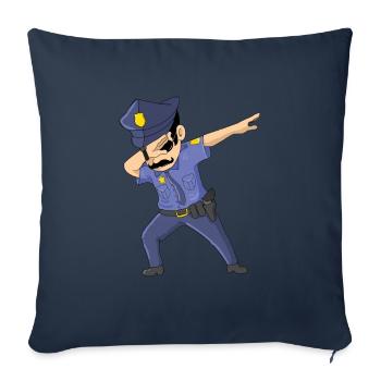 Dabbing Future Policeman Dab Dance Dabbing Cop - Sofa pillowcase 17,3'' x 17,3'' (45 x 45 cm) - navy - Front