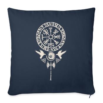 Wikinger Wikinger Nordmythologie - NORSE - Sofakissenbezug 45 x 45 cm - Navy - Vorne