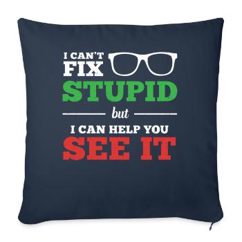 Optometrist Optometry Ophthalmologist - Sofa pillowcase 17,3'' x 17,3'' (45 x 45 cm) - navy - Front