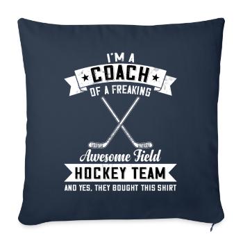 Trainer einer verdammt guten Feldhockeymannschaft - Sofakissenbezug 45 x 45 cm - Navy - Vorne