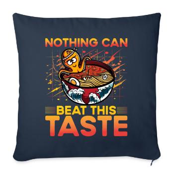 Nothing can beat this taste - Sofa pillowcase 17,3'' x 17,3'' (45 x 45 cm) - navy - Front