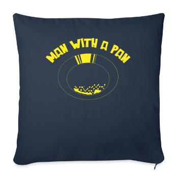 GoldSchwenk, chercheur d’or - Housse de coussin décorative 45 x 45 cm - bleu marine - Devant