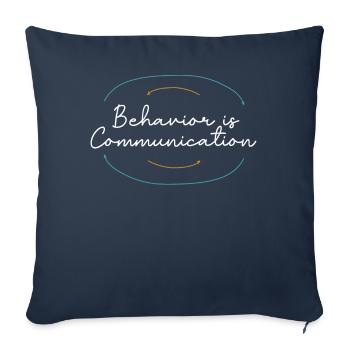Collecting Data - Behavioral Analyst Therapists - Sofa pillowcase 17,3'' x 17,3'' (45 x 45 cm) - navy - Front