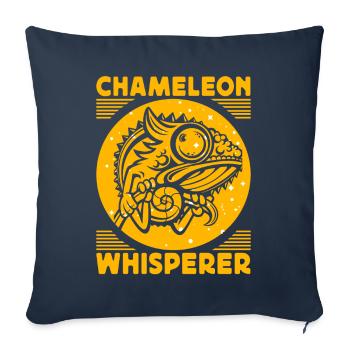 Chameleon Whisperer - Sofa pillowcase 17,3'' x 17,3'' (45 x 45 cm) - navy - Front