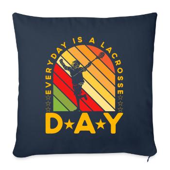 Chaque jour est une journée de crosse - Housse de coussin décorative 45 x 45 cm - bleu marine - Devant
