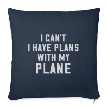 Airline Pilot Pun Flugzeugpiloten - Sofakissenbezug 45 x 45 cm - Navy - Vorne