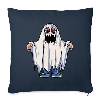 Kids Ghost Costume - Sofa pillowcase 17,3'' x 17,3'' (45 x 45 cm) - navy - Front