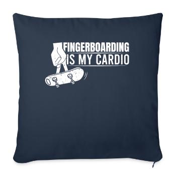 Fingerboard Finger Skateboard Fingerboarding - Housse de coussin décorative 45 x 45 cm - bleu marine - Devant