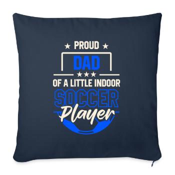 Indoor Football Father Game - Sofa pillowcase 17,3'' x 17,3'' (45 x 45 cm) - navy - Front
