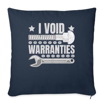 I Void Warranties Automotive Mechanic Truck Mechatronics Technician - Sofa pillowcase 17,3'' x 17,3'' (45 x 45 cm) - navy - Front