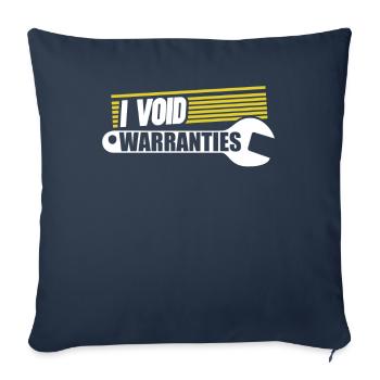 I Void Warranties Automotive Mechanic Truck Mechatronics Technician - Sofa pillowcase 17,3'' x 17,3'' (45 x 45 cm) - navy - Front