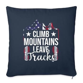 Randonnée en forêt Routard Balade dans la nature Lieb - Housse de coussin décorative 45 x 45 cm - bleu marine - Devant