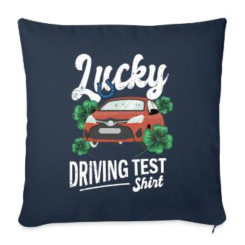 Driving test - driving test driving licence - Sofa pillowcase 17,3'' x 17,3'' (45 x 45 cm) - navy - Front