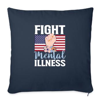 Brain Disease Counseling Consultant - Sofa pillowcase 17,3'' x 17,3'' (45 x 45 cm) - navy - Front