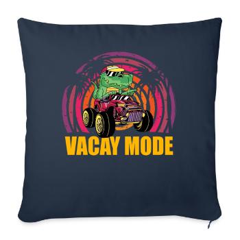 Dinosaur Vacay Fashion - Sofa pillowcase 17,3'' x 17,3'' (45 x 45 cm) - navy - Front
