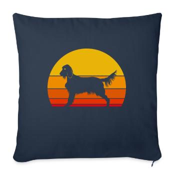 Irish Setter - Sofa pillowcase 17,3'' x 17,3'' (45 x 45 cm) - navy - Front