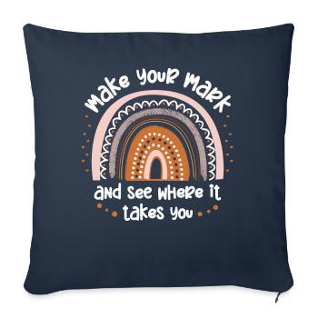 Machen Sie Sich Einen Zeichen Und Sehen Sie - Sofakissenbezug 45 x 45 cm - Navy - Vorne