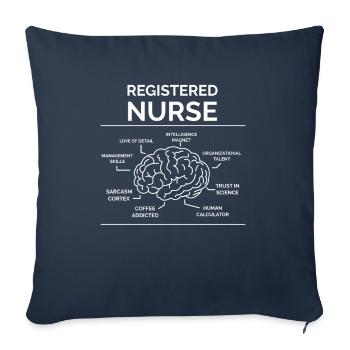 Krankenschwester - Sofakissenbezug 45 x 45 cm - Navy - Vorne