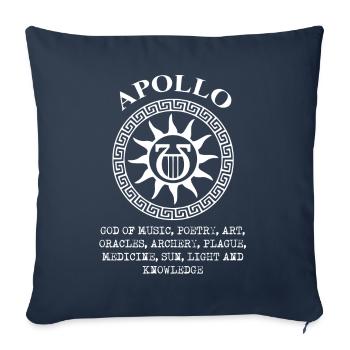 Air winner. Air silk - Sofa pillowcase 17,3'' x 17,3'' (45 x 45 cm) - navy - Front