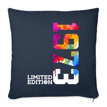 53E ANNIVERSAIRE ÉDITION LIMITÉE 1973 - Housse de coussin décorative 45 x 45 cm - bleu marine - Devant
