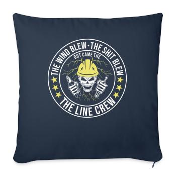 Funny High Voltage Electrician Saying Electrics - Sofa pillowcase 17,3'' x 17,3'' (45 x 45 cm) - navy - Front