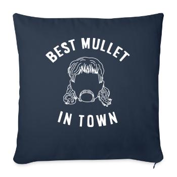 propriétaire de mulet, mulet - Housse de coussin décorative 45 x 45 cm - bleu marine - Devant
