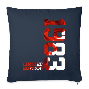43RD BIRTHDAY 43 YEARS LIMITED EDITION 1983 - Sofa pillowcase 17,3'' x 17,3'' (45 x 45 cm) - navy - Front